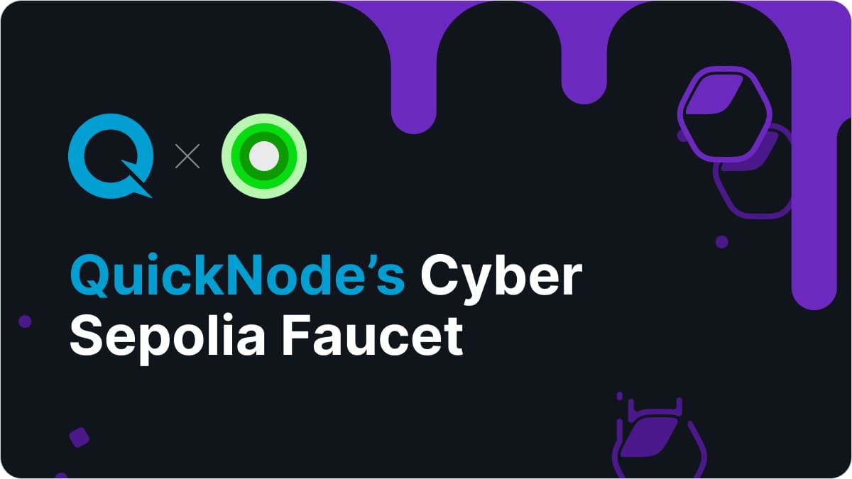 Cyber sepolia faucet get testnet tokens
